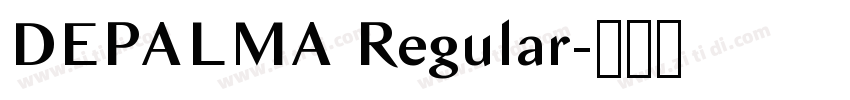 DEPALMA Regular字体转换